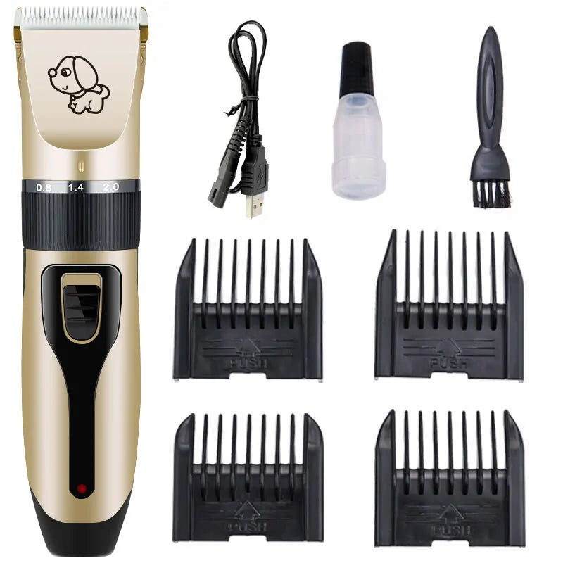 Rechargeable Pet Hair Clipper Grooming Set